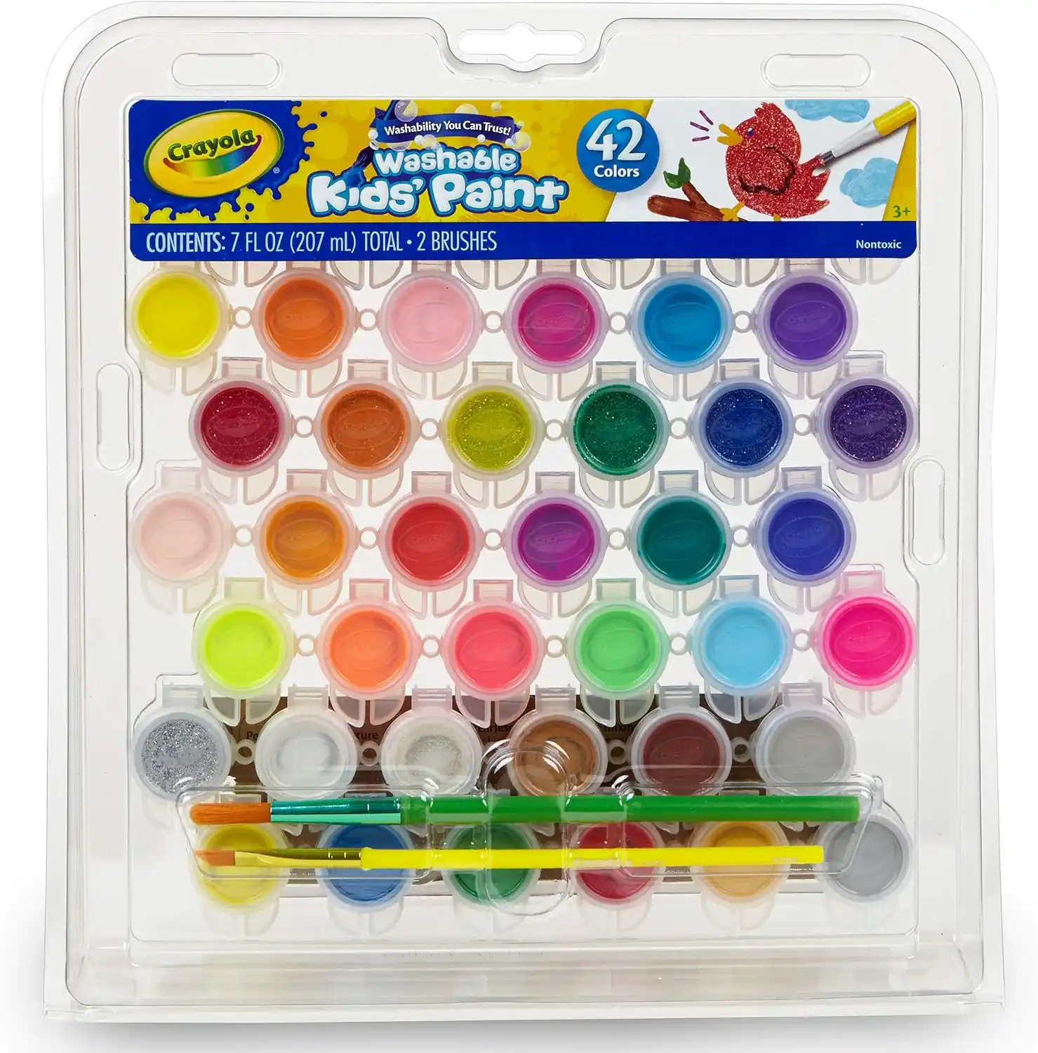 Cover Image for Crayola 42-Color Washable Paint Set - Best Comprehensive Set